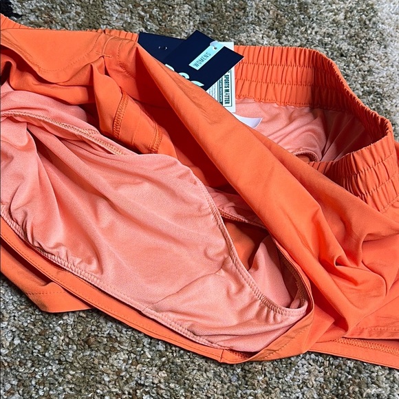 DSG Dick's Sporting Goods Women XL STRIDE Running Shorts 3" Mid Rise Orange NWT - Picture 10 of 11